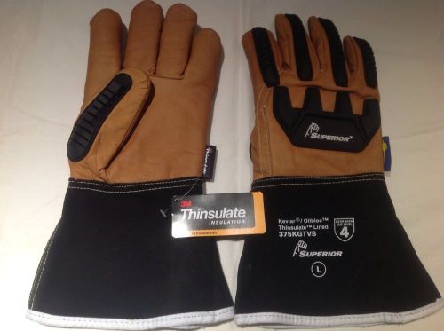 Winter Cut &amp; Water Resistant Anti-Bump Goatskin Leather Glove