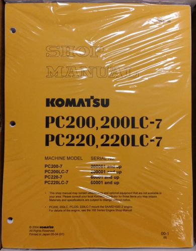 Komatsu Service PC200-7/PC200LC-7/PC220-7/LC-7 Manual