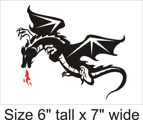 2X Fire Breathing Fly Funny Car Vinyl Sticker Decal Truck Laptop Gift-1001067 B