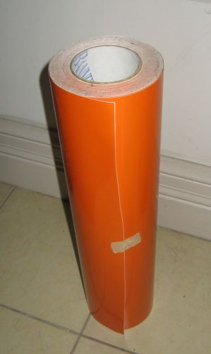 Roll of orange lettering vinyl (20 inch unpunched &#034;bannercal&#034;) for sale