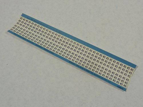 Brady WM-45 Legend 45 Wire Marker Label 100 Per Sheet ! NEW !