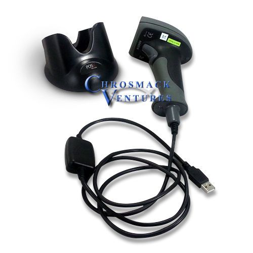 POS-X XI2000 Barcode Scanner with USB Cable and Docking Station