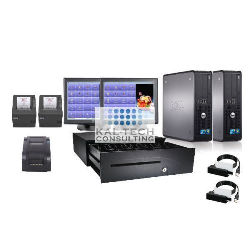 Aldelo pos restaurant complete system 2 station aldelo for sale