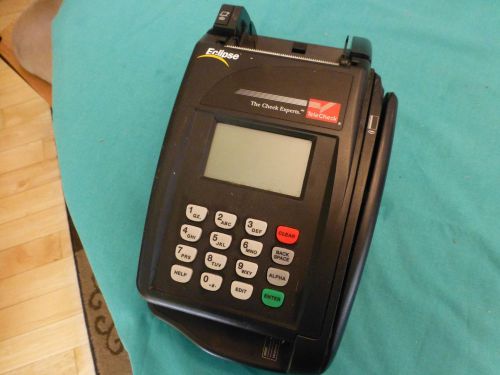 VeriFone Eclipse Telecheck Quartet Credit card terminal ONLY