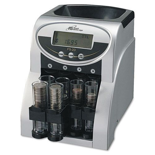 Royal sovereign international fast sort fs-2d digital coin sorter pennies for sale