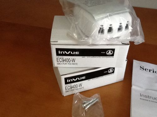 InVue Security 4 port pod EC9400-W ~ lot of 2