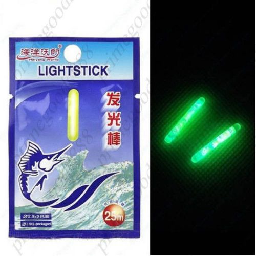 2 Mini Night Fishing Disposable Last 24 Hours Glow Stick Fluorescent Light Fish