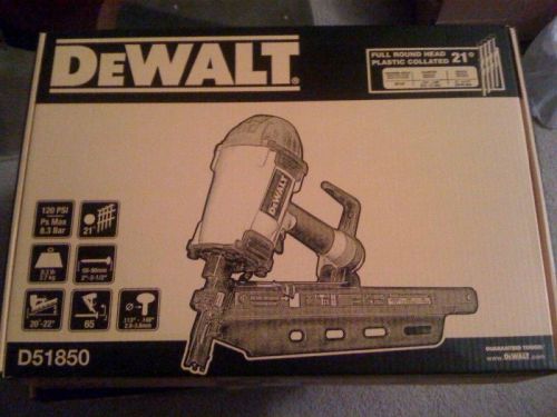 NEW DEWALT D51850 2-31/2&#034; 20° RoundHead Framing Nailer