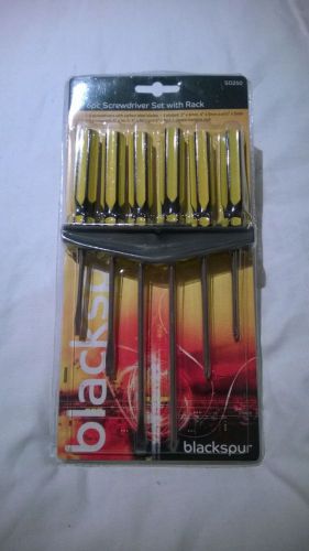 6pc SCREWDRIVER SET WITH RACK