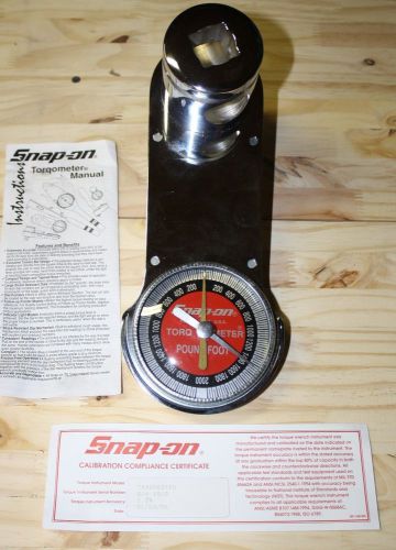 NEW SNAP-ON TEX2003TFU TORQOMETER® 2000FT LBS 1&#034; DRIVES w/2006 Calibration Cert.