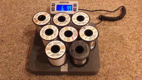 Kester Solder SN63PB37 #50/245 .020&#034; Lot of 8 Spools 6LBS 10OZS