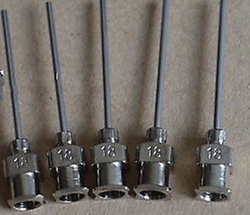 12 pcs 19ga blunt stainless steel dispensing syringe needle tips 1&#034; for sale