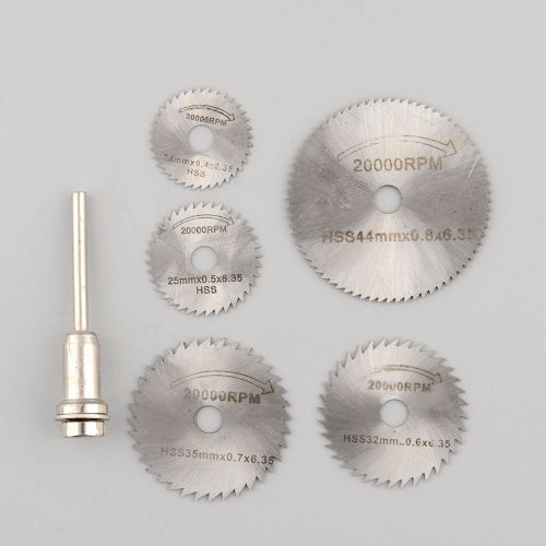 6Pcs Mini HSS Circular Saw Disc Blade Cutter For Metal Cut Tool Set New