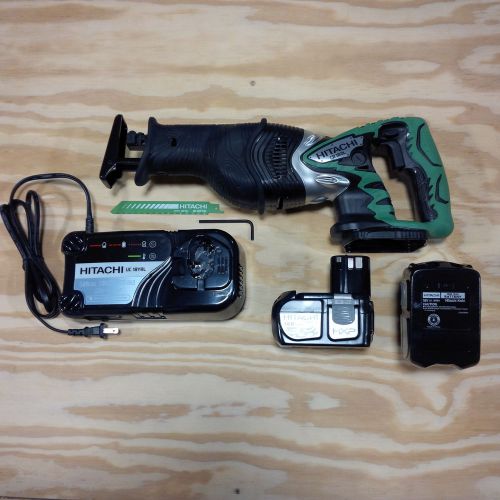 Hitachi CR18DL 18V Cordless Reciprocating Saw,2 EBM1830 Battery, Charger 18 Volt