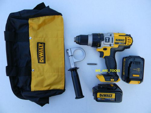 New dewalt dcd985 20v cordless hammer drill,2 dcb200 batteries ,tool bag 20 volt for sale