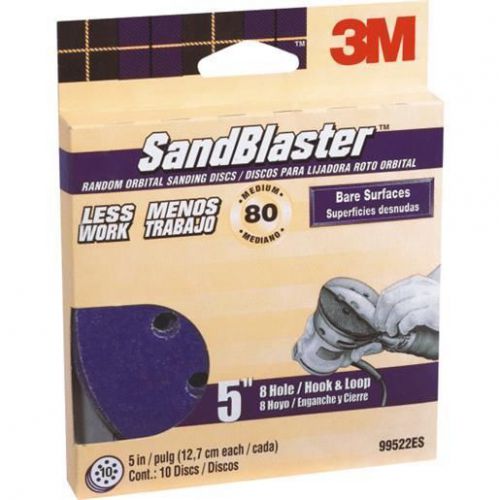 10pk 5&#034; 8 hole 80g sand 99522es for sale