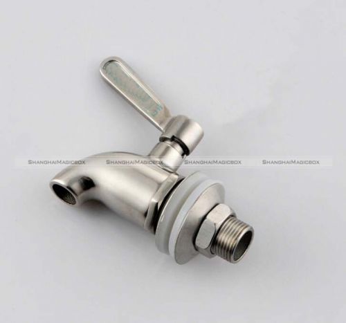 Brashed 304 Stainless Steel Wine Beer Oak Barrel Faucet Keg Tap