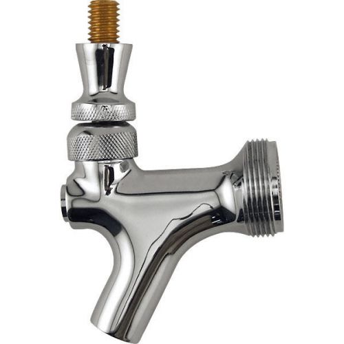 Polished Chrome Draft Beer Faucet - Keg Tap Kegerator Spout FREE SHIPPING!