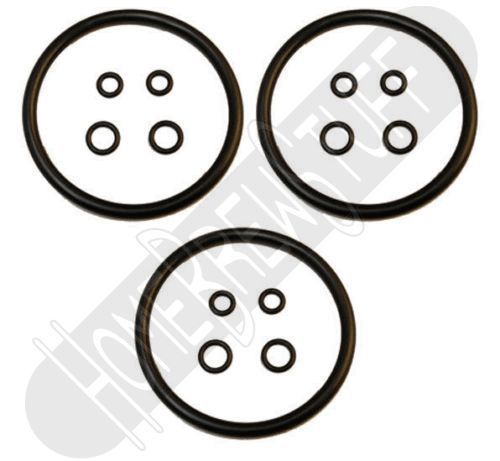 Qty 3 x keg o-ring gasket seal rebuild kit set : beer, soda, ball lock, pin lock for sale