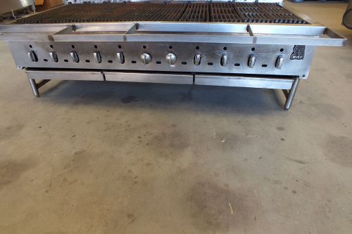 Wolf scb-60 charbroiler 60&#034; wide in natural gas for sale