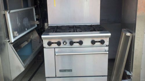 American Range Commercial 6 Burner Range Oven - LP Gas - Slightly Used