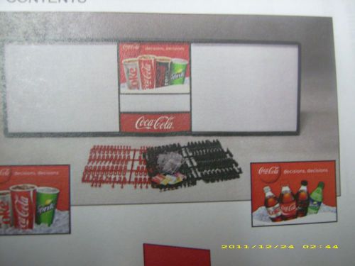Huge 6ft new coca-cola menu board message sign w/6 sets of coke letters&amp;numbers! for sale