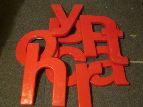 plastic letters