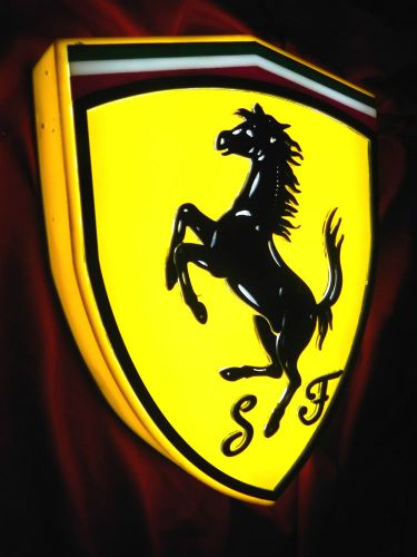 FERRARI SHIELD ITALIAN AUTOMOBILI LIGHT BOX SIGN