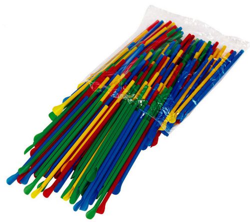 Spoon straws, 200 count, multi colored,  great for shaved ice or sno cones for sale