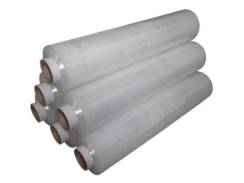 6 x clear pallet stretch wrap indestrial strong 400mm 17mu 250m 200m 300m for sale