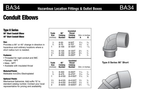 1-1/4 inch short conduit elbow