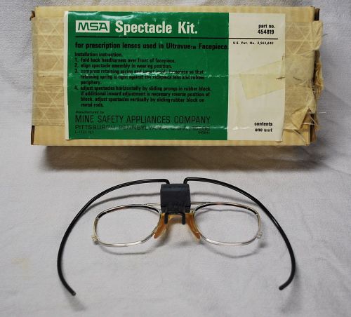 MSA Spectacle Kit 454819 for use in ULTRAVUE  Facepiece Respirators NEW IN BOX!