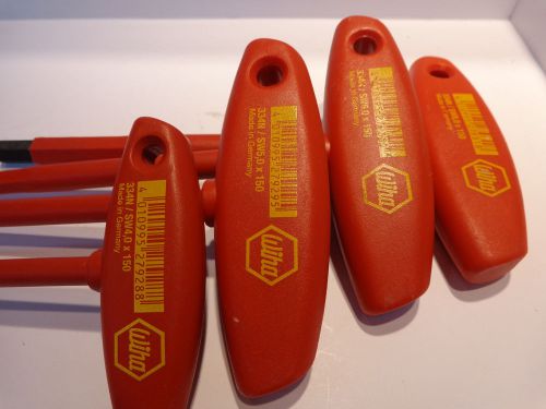 Wiha 4 pc insulated t-handle metric hex tool for sale