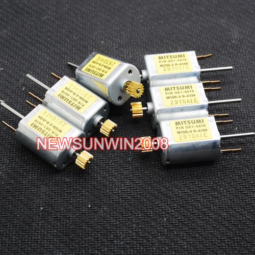 10pcs Mitsumi 030 dc Micro motor 12V 13100RPM carbon brush copper gear Biaxial