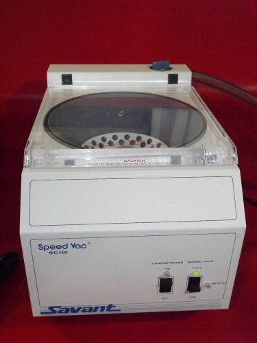 Savant sc110 speedvac vacuum concentrator / dryer model sc110-120, w/ rh 40-11 for sale