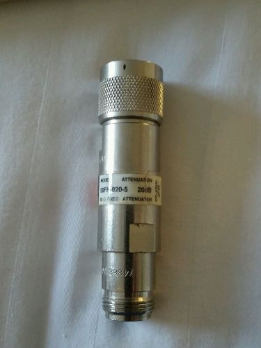 JFW 50FH-020-5  20dbType N FIXED ATTENUATOR MALE-FEMALE M-F