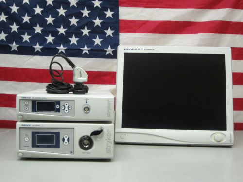 Stryker 1188 Camera System, Stryker X8000 Light Source 21&#034; Vision Elect