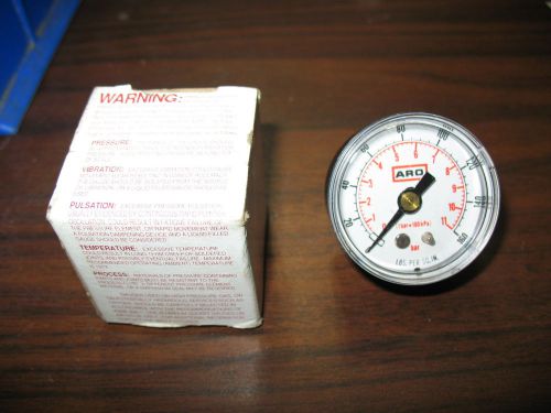 New ARO 0-160 PSI Pressure Gauge 1 1/2&#034; Plastic Face 1/8&#034; NPT