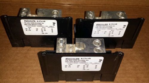 Lot of 3 Ferraz Shawmut 67510 Fuse Blocks