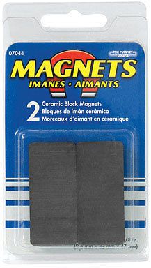 Master magnetics ceramic block magnets pk/2  #07044 new for sale