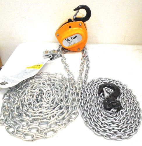 Chain Hoist, 1/4 Ton, Manual, with 10 Ft. Chain Fall