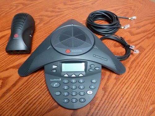 Polycom soundstation 2 soundstation2 ss2 phone 2201-16000-001 w/power module for sale