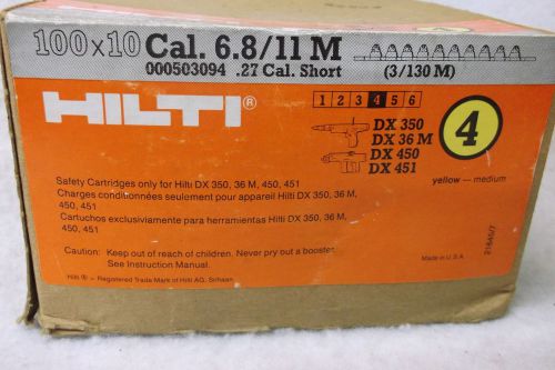 HILTI YELLOW BOOSTER 3/130M DX 350 DX 36M DX 450 DX 451 27 Cal.  1000 SHOTS