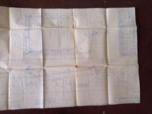 1936 blue print of scraper m-51. for sale