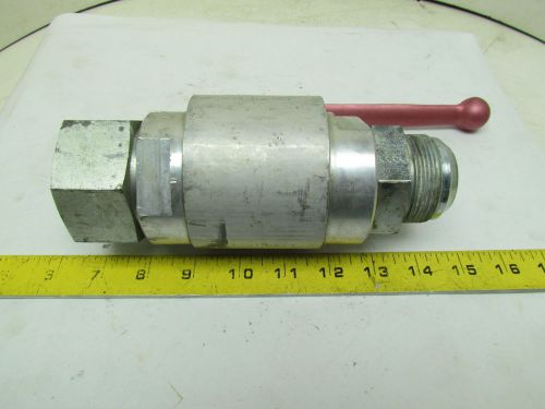 DMIC BVAL-1500S 1-1/2 Aluminum Ball Valve Full Flow #24 Jic Fittings 400psi