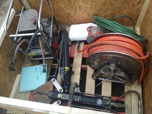 JAWS OF LIFE HYDRAULIC ELECTRIC POWER UNIT W/ SHEAR CUTTERS/SPREADER &amp; RAM