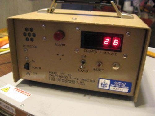 Ludlum radiation detector 177-63, geiger counter/background alarm monitor for sale