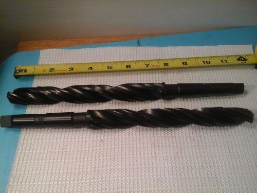 MACHINIST LOT - 2 NEW 2MT TAPER SHANK STEP DRILLS - (. 8785)x(848) - 11-1/2 OAL