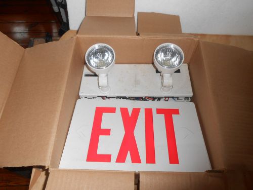 Lightalarms,thomas and betts, commercial, 6v cad.bat.exit sign #ux2ewrwled/2m for sale