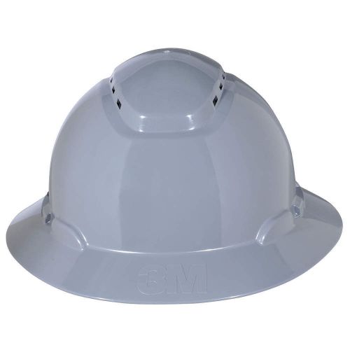 Hard Hat, Full Brim, 4pt. Ratchet, Gray H-808V